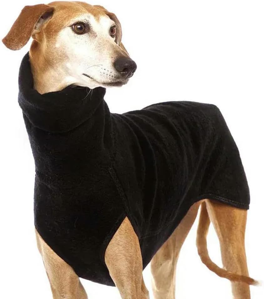 Greyhound Large Dog Clothes Turtleneck Shirt Stretch Fleece Vest Pet Pullover Coat for Small Medium Big Dogs
