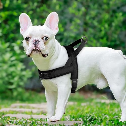 Nylon Padded Dog Harness Vest Adjustable Pet Cat Vest Soft Outdoor No Pull French Bulldog Chihuahua Pet Puppy Harness Vest
