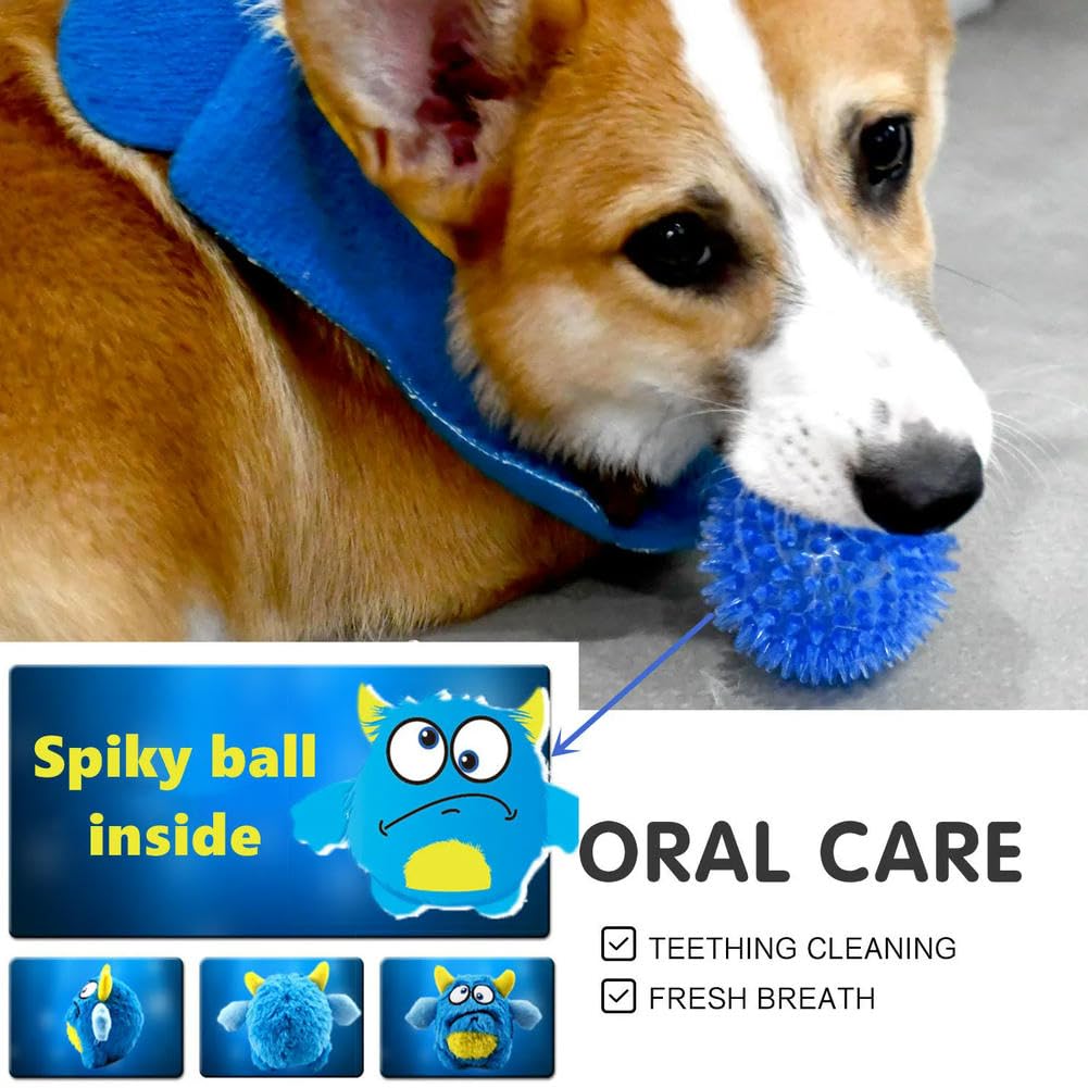 umsl Balles interactives pour chiens de petite taille - Jouet résistant aux morsures - Balle à mâcher pour grands chiens - Accessoires de dressage